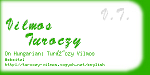 vilmos turoczy business card